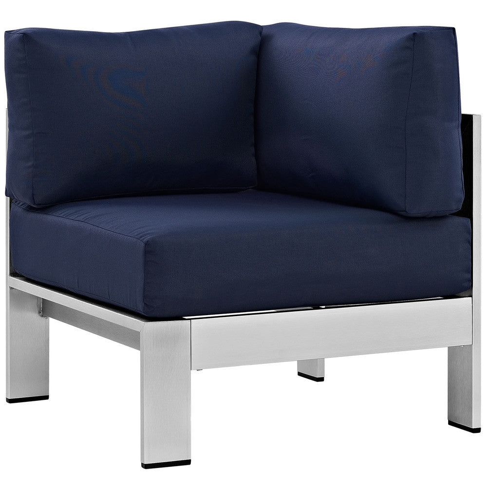 EEI-2264 Shore Outdoor Patio Aluminum Corner Sofa by Modway