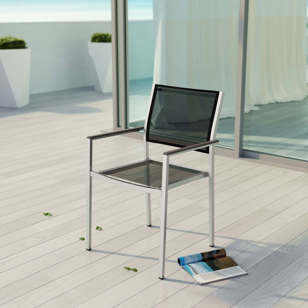 EEI-2272 Shore Outdoor Patio Aluminum Dining Chair by Modway
