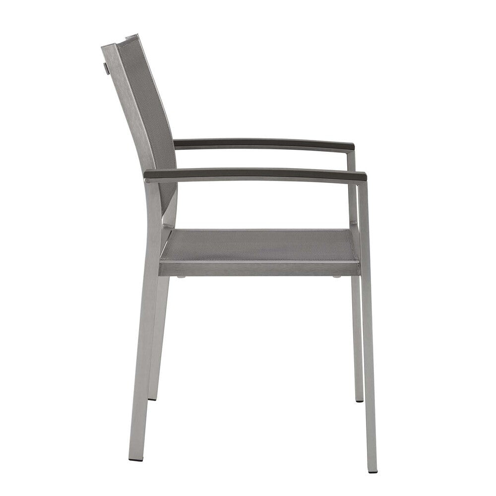 EEI-2272 Shore Outdoor Patio Aluminum Dining Chair by Modway
