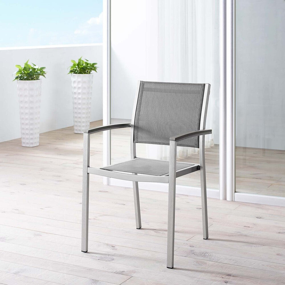 EEI-2272 Shore Outdoor Patio Aluminum Dining Chair by Modway