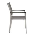 EEI-2586 Shore Outdoor Patio Aluminum Dining Chair Set of 2 by Modway