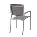 EEI-2586 Shore Outdoor Patio Aluminum Dining Chair Set of 2 by Modway