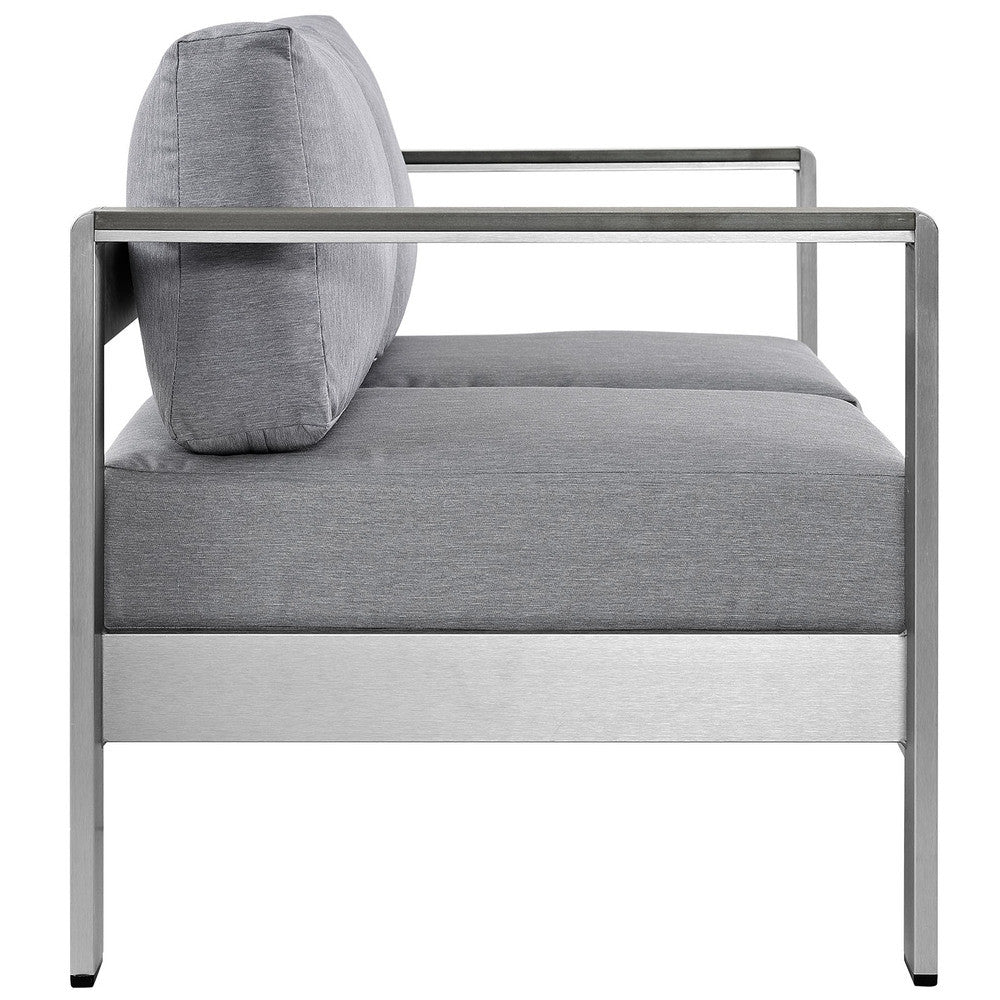 EEI-2267 Shore Outdoor Patio Aluminum Loveseat by Modway