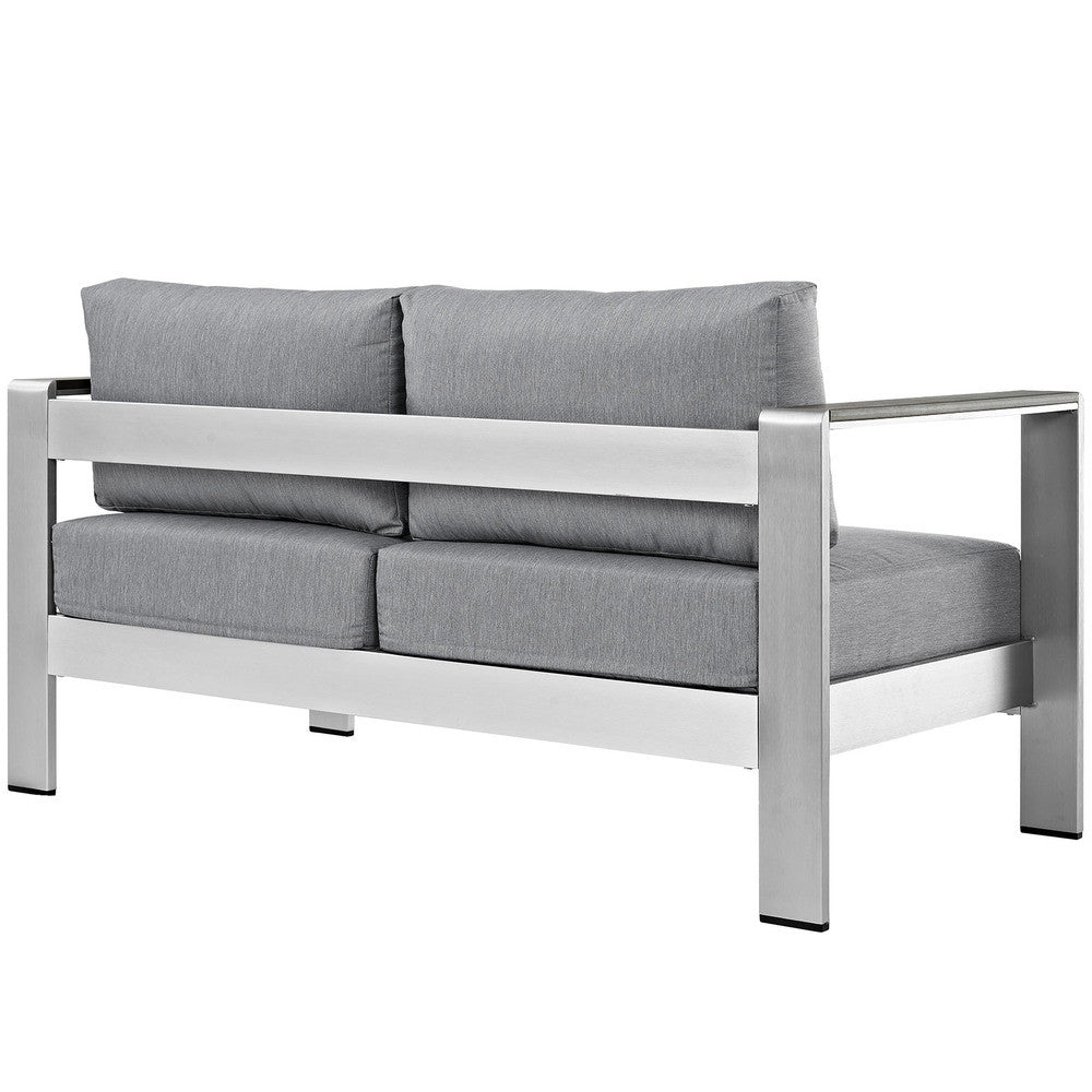 EEI-2267 Shore Outdoor Patio Aluminum Loveseat by Modway