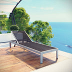 EEI-2249 Shore Outdoor Patio Aluminum Mesh Chaise by Modway