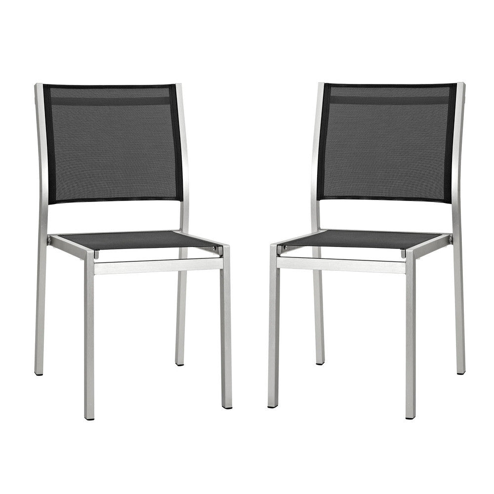 EEI-2585 Shore Outdoor Patio Aluminum Side Chair Set of 2 by Modway