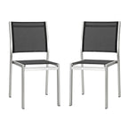 EEI-2585 Shore Outdoor Patio Aluminum Side Chair Set of 2 by Modway