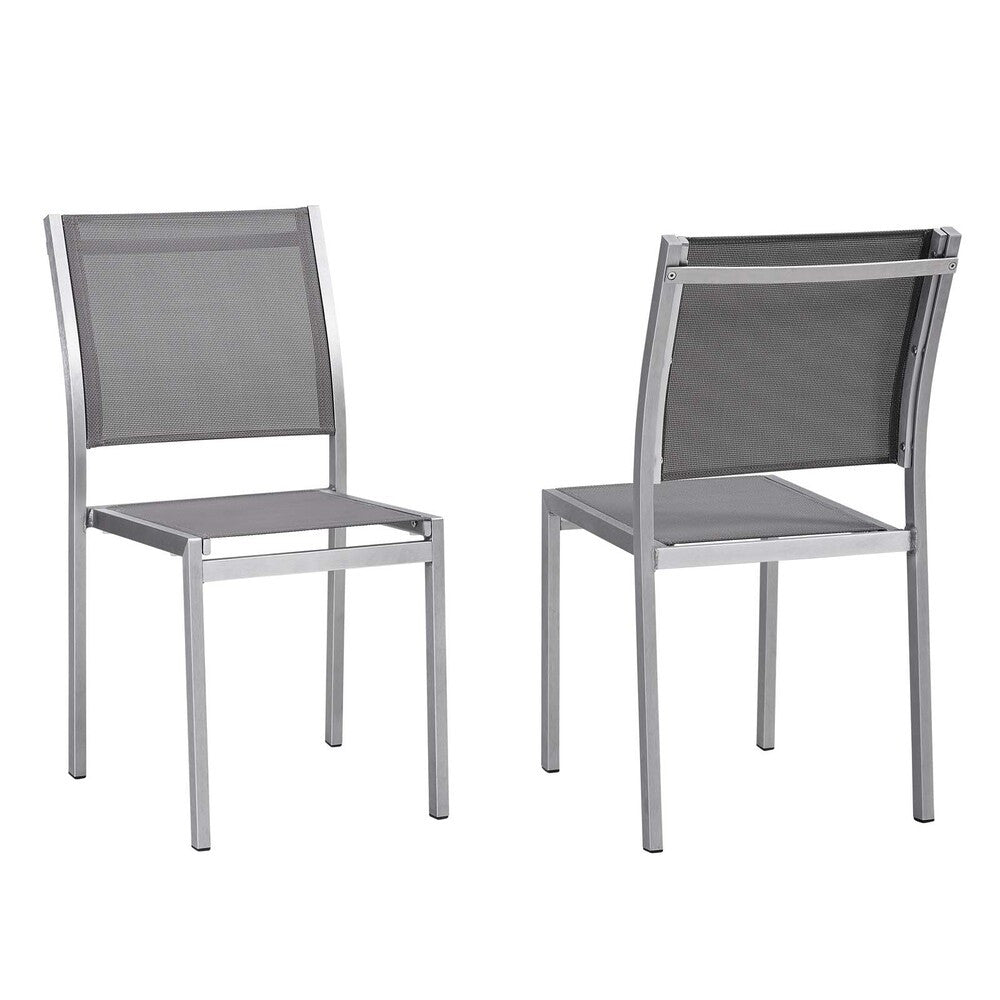 EEI-2585 Shore Outdoor Patio Aluminum Side Chair Set of 2 by Modway