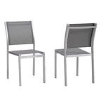 EEI-2585 Shore Outdoor Patio Aluminum Side Chair Set of 2 by Modway