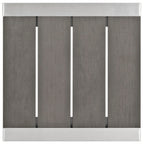 EEI-2248-SLV-GRY Shore Outdoor Patio Aluminum Side Table by Modway