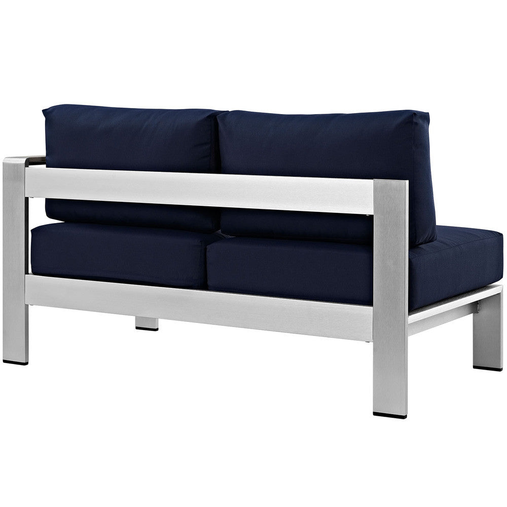 EEI-2262 Shore Right-Arm Corner Sectional Outdoor Patio Aluminum Loveseat by Modway