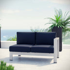 EEI-2262 Shore Right-Arm Corner Sectional Outdoor Patio Aluminum Loveseat by Modway