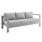 EEI-4228 Shore Sunbrella&reg; Fabric Aluminum Outdoor Patio Sofa by Modway