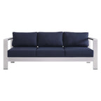 EEI-4228 Shore Sunbrella&reg; Fabric Aluminum Outdoor Patio Sofa by Modway