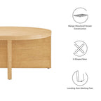 EEI-6580 Silas Round Wood Coffee Table by Modway