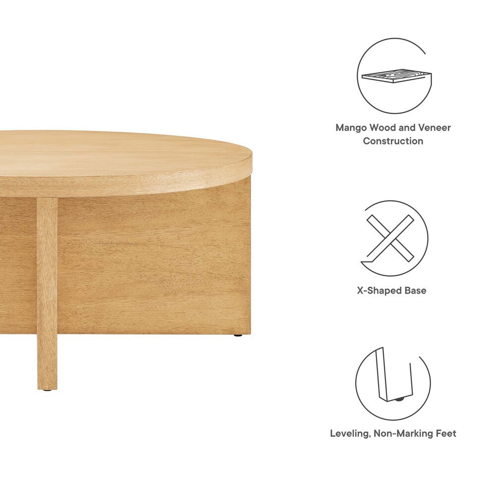 EEI-6580 Silas Round Wood Coffee Table by Modway