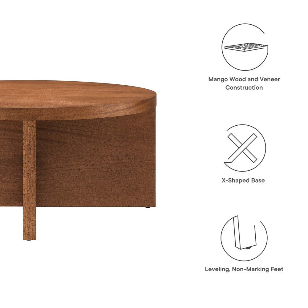 EEI-6580 Silas Round Wood Coffee Table by Modway