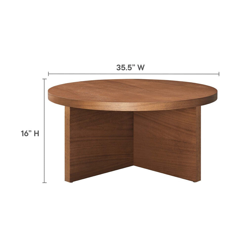 EEI-6580 Silas Round Wood Coffee Table by Modway