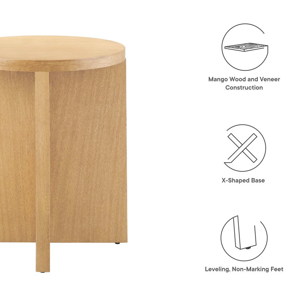 EEI-6579 Silas Round Wood Side Table by Modway