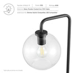 EEI-5616 Silo Glass Globe Glass and Metal Floor Lamp by Modway