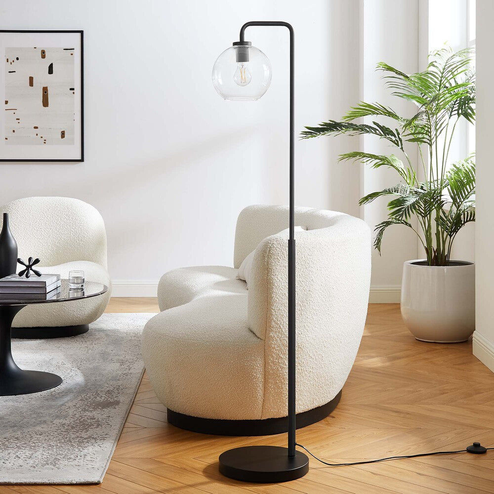 EEI-5616 Silo Glass Globe Glass and Metal Floor Lamp by Modway