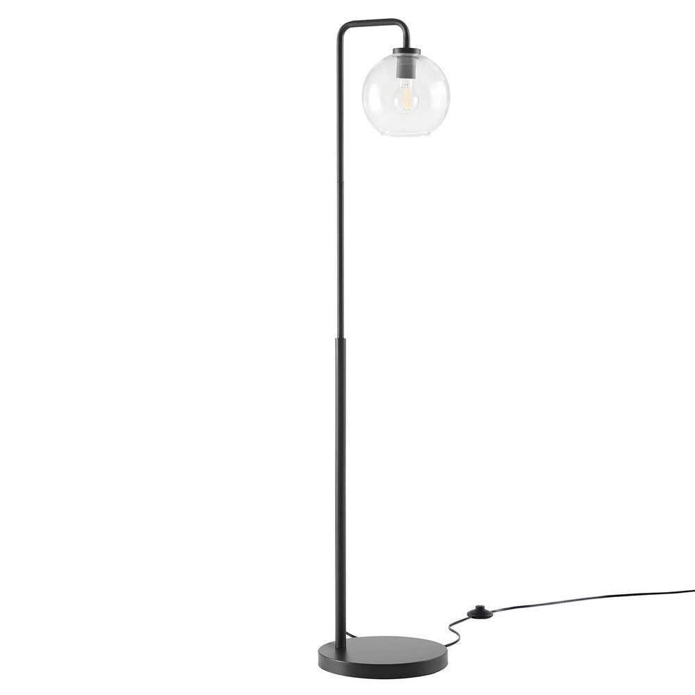 EEI-5616 Silo Glass Globe Glass and Metal Floor Lamp by Modway