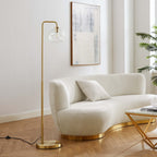 EEI-5616 Silo Glass Globe Glass and Metal Floor Lamp by Modway