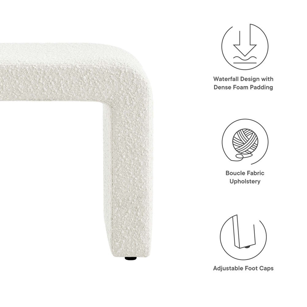EEI-6737 Simba Boucle Fabric Waterfall Stool by Modway
