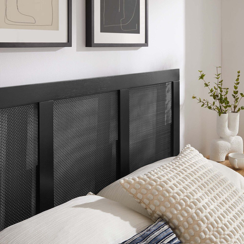 MOD-7153 Sirocco Rattan and Wood Full Platform Bed by Modway