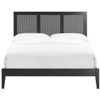 MOD-7153 Sirocco Rattan and Wood Full Platform Bed by Modway
