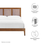 MOD-7153 Sirocco Rattan and Wood Full Platform Bed by Modway