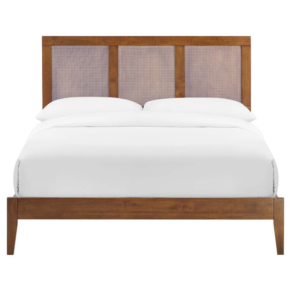 MOD-7153 Sirocco Rattan and Wood Full Platform Bed by Modway