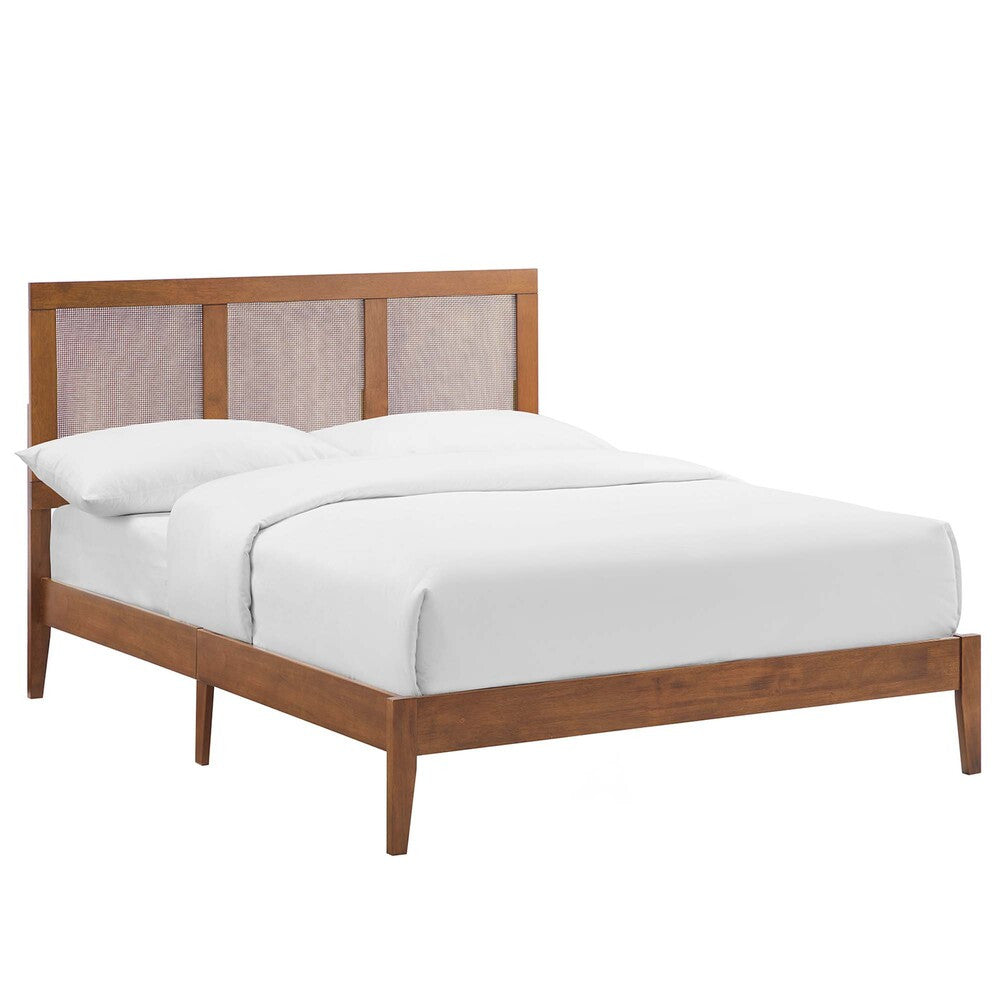 MOD-7153 Sirocco Rattan and Wood Full Platform Bed by Modway