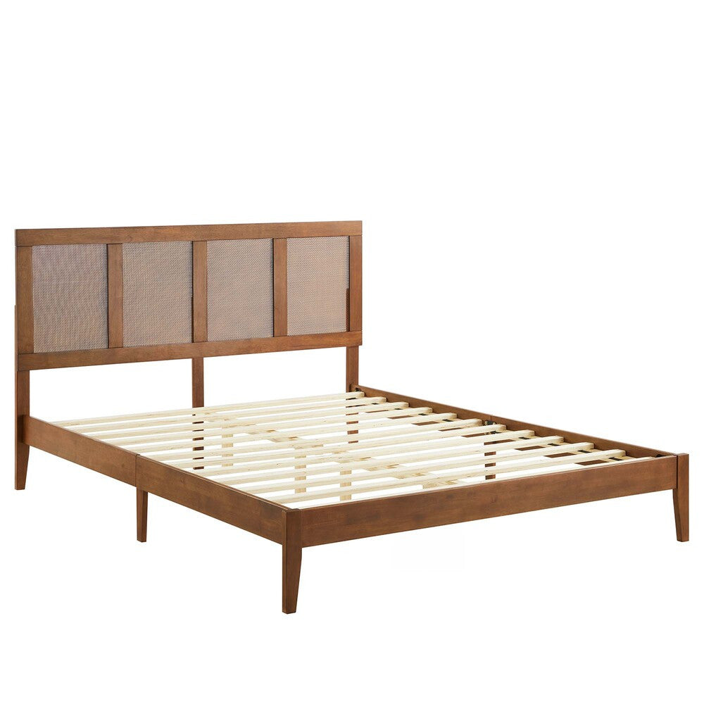 MOD-7155 Sirocco Rattan and Wood King Platform Bed by Modway