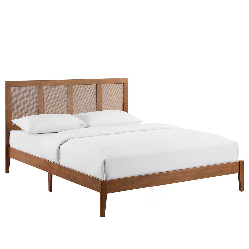 MOD-7155 Sirocco Rattan and Wood King Platform Bed by Modway