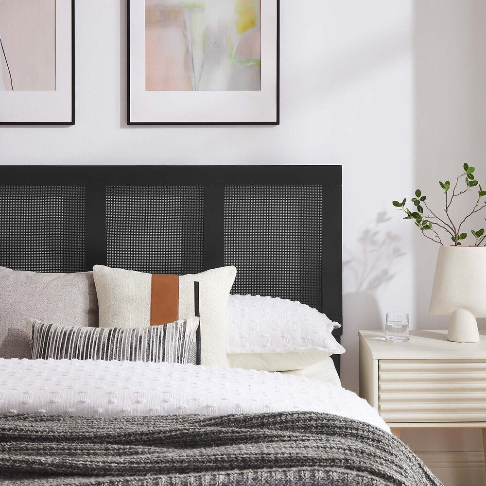 MOD-7154 Sirocco Rattan and Wood Queen Platform Bed by Modway