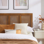 MOD-7154 Sirocco Rattan and Wood Queen Platform Bed by Modway