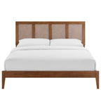 MOD-7154 Sirocco Rattan and Wood Queen Platform Bed by Modway