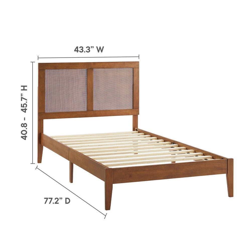MOD-7152 Sirocco Rattan and Wood Twin Platform Bed by Modway