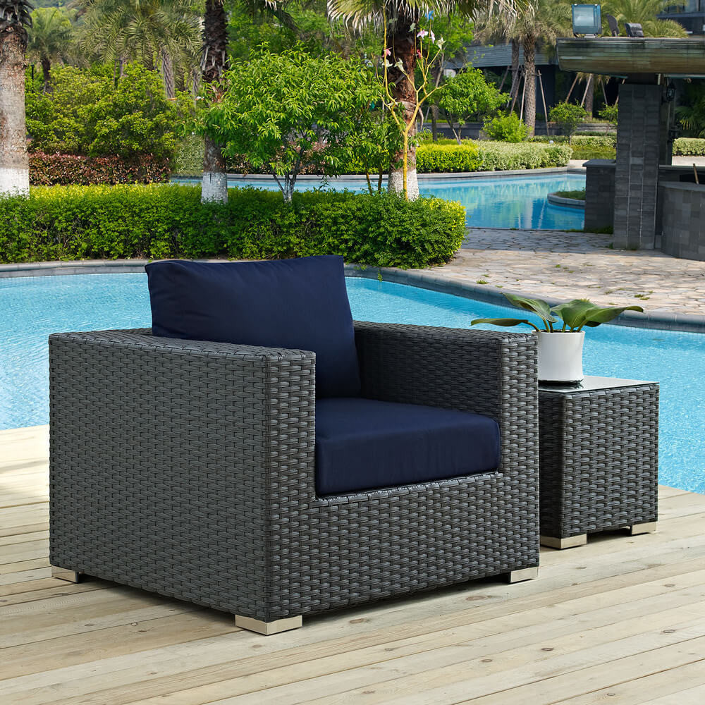 EEI-1850 Sojourn Outdoor Patio Sunbrella&reg; Armchair by Modway