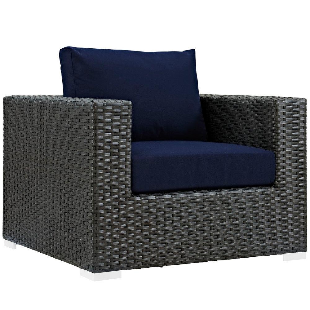 EEI-1850 Sojourn Outdoor Patio Sunbrella&reg; Armchair by Modway