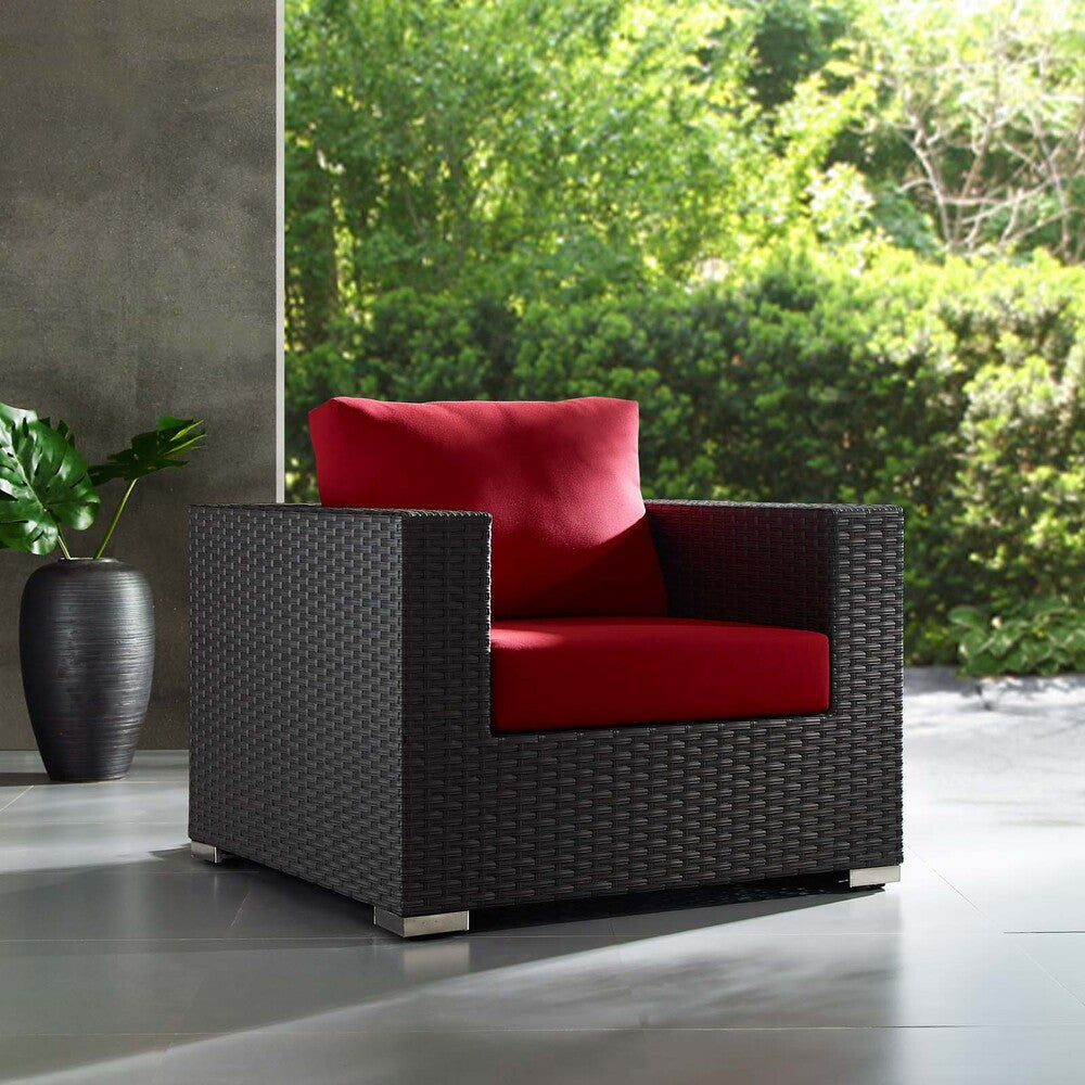 EEI-1850 Sojourn Outdoor Patio Sunbrella&reg; Armchair by Modway