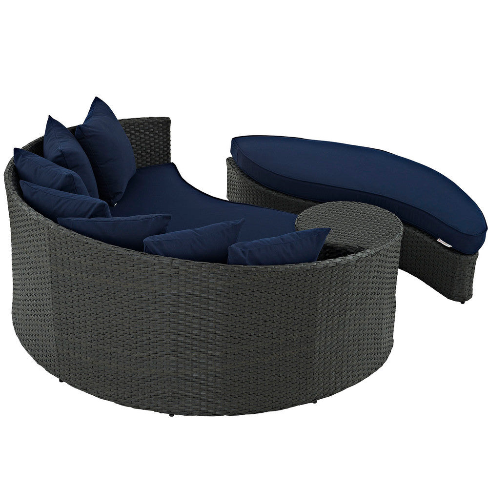 EEI-1982-CHC-NAV Sojourn Outdoor Patio Sunbrella&reg; Daybed by Modway