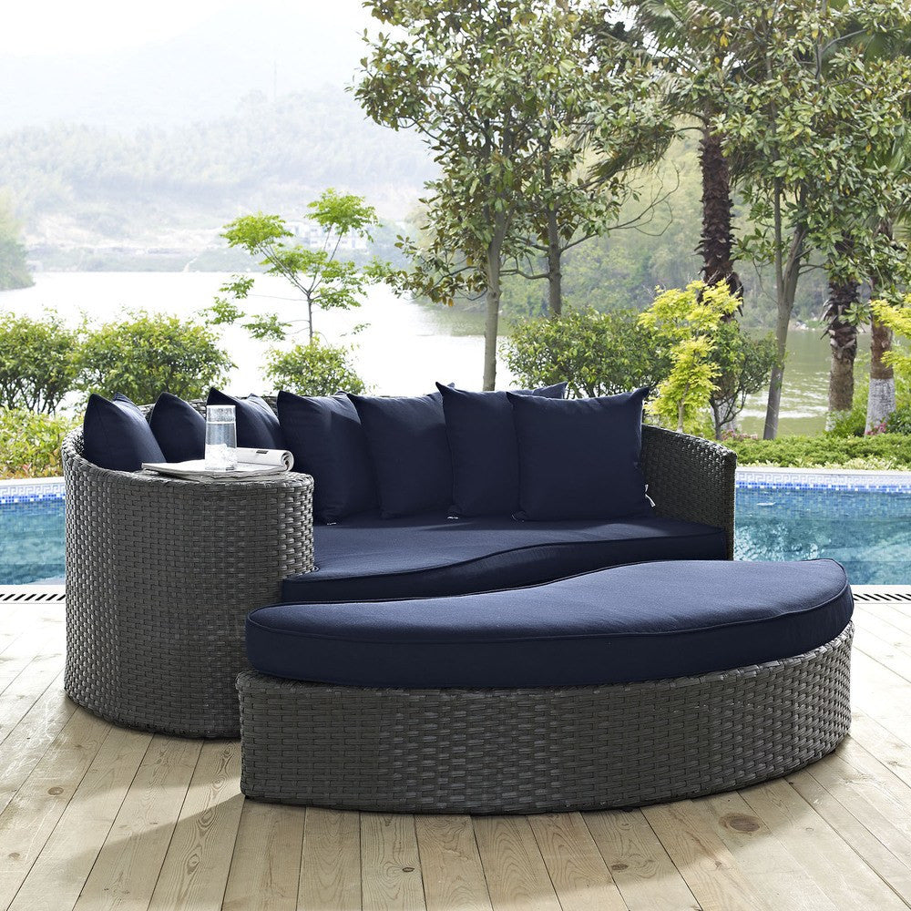 EEI-1982-CHC-NAV Sojourn Outdoor Patio Sunbrella&reg; Daybed by Modway