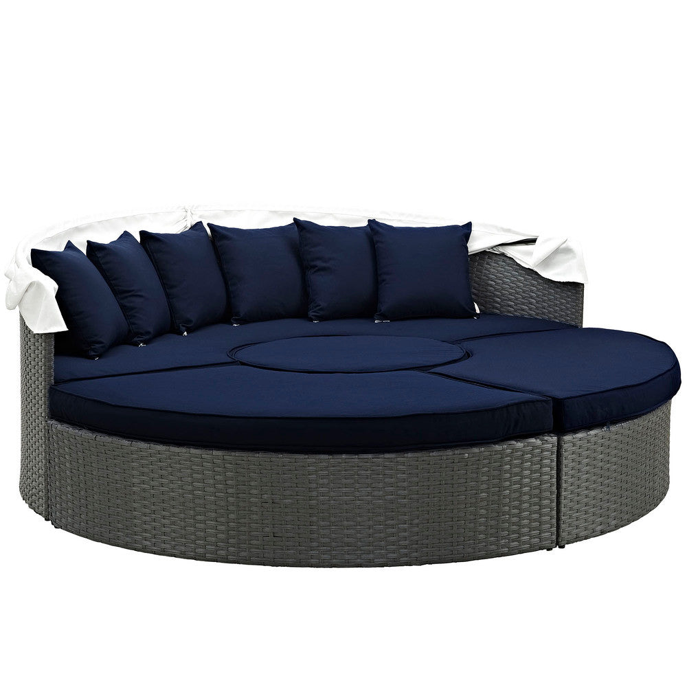 EEI-1986-CHC-NAV-SET Sojourn Outdoor Patio Sunbrella&reg; Daybed by Modway