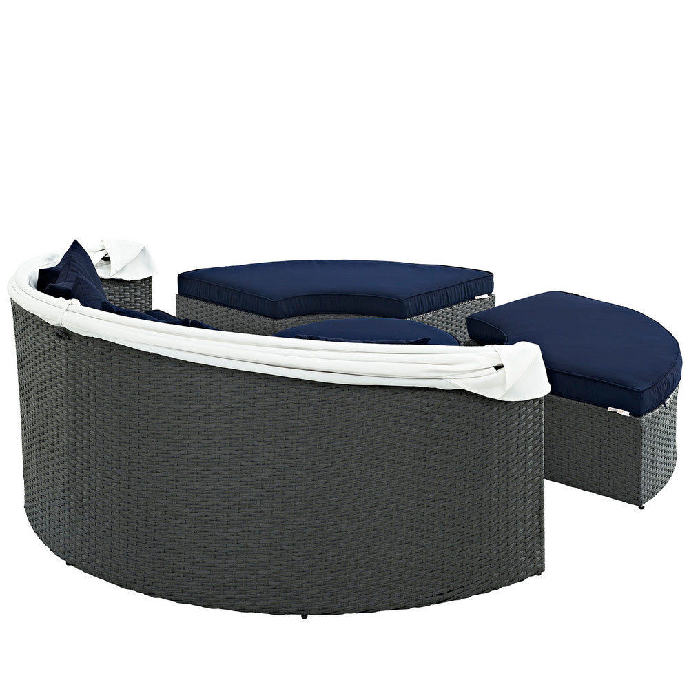 EEI-1986-CHC-NAV-SET Sojourn Outdoor Patio Sunbrella&reg; Daybed by Modway