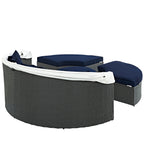 EEI-1986-CHC-NAV-SET Sojourn Outdoor Patio Sunbrella&reg; Daybed by Modway