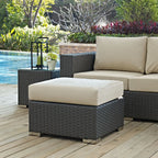 EEI-1855 Sojourn Outdoor Patio Sunbrella&reg; Ottoman by Modway