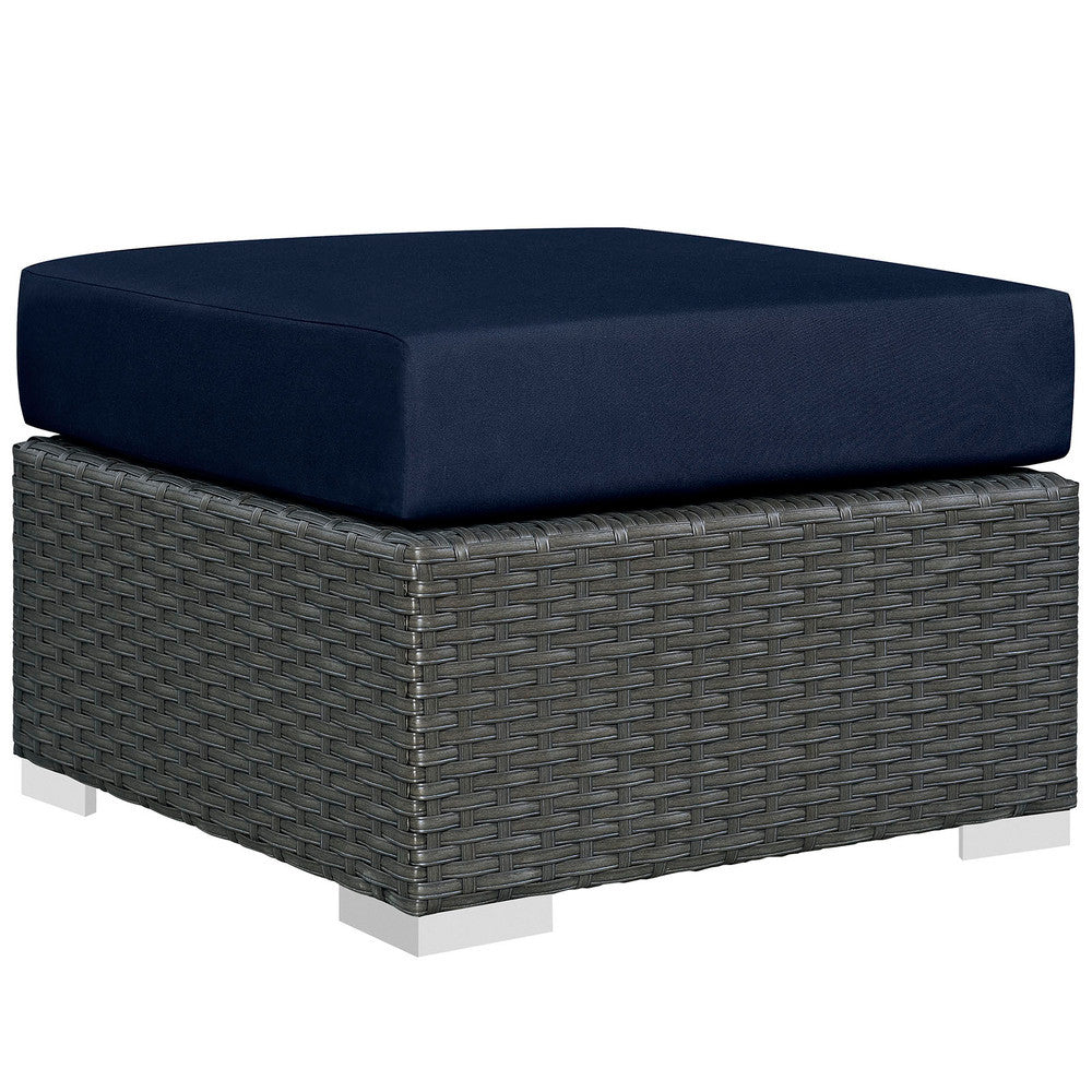 EEI-1855 Sojourn Outdoor Patio Sunbrella&reg; Ottoman by Modway
