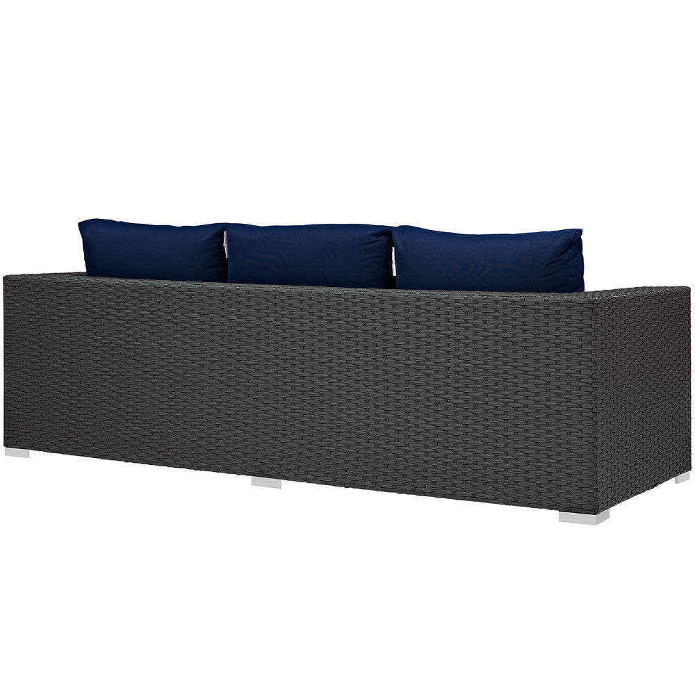 EEI-1860-CHC-NAV Sojourn Outdoor Patio Sunbrella&reg; Sofa by Modway